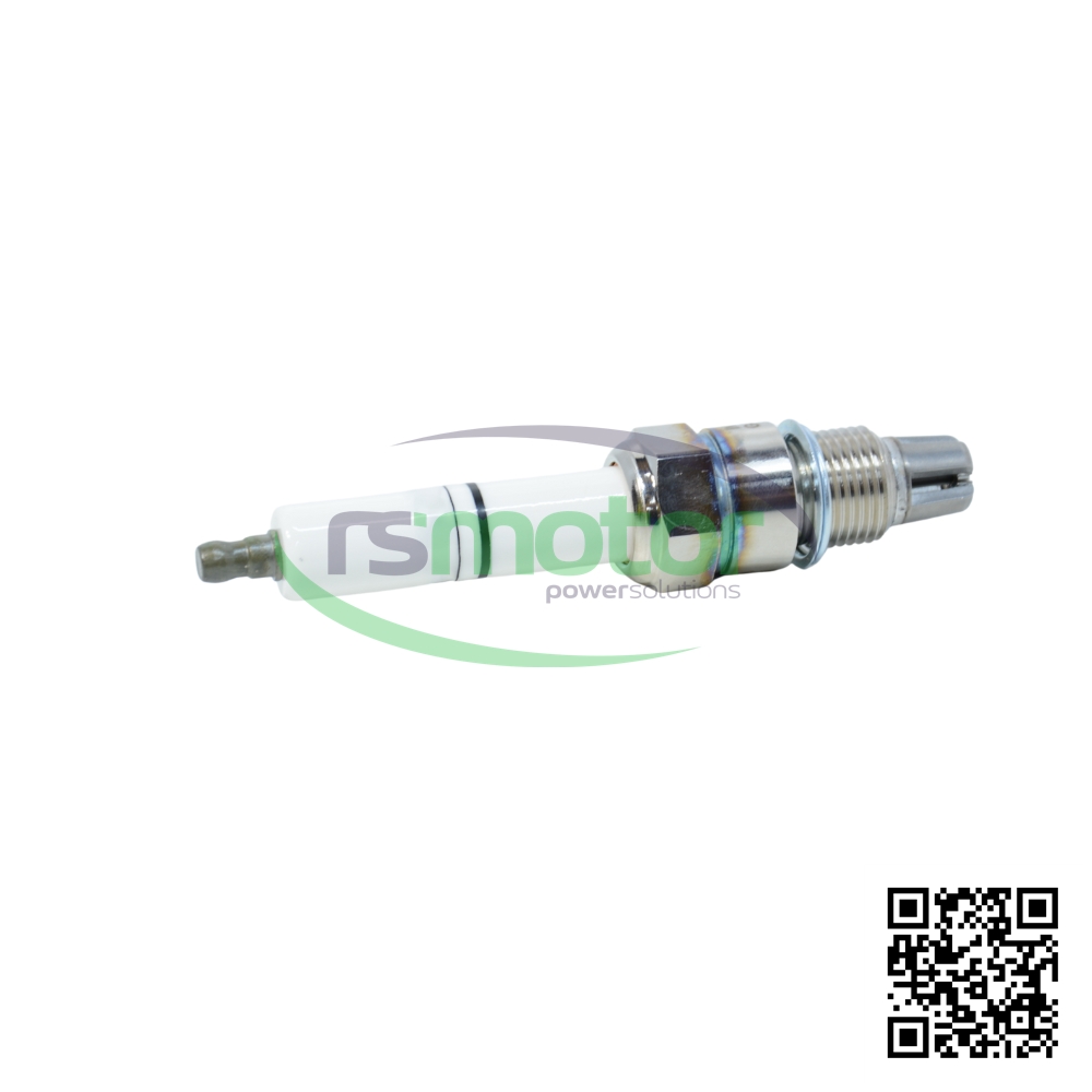 Bujía Goetze MWM RS 00000252 de hierro sobre un fondo blanco