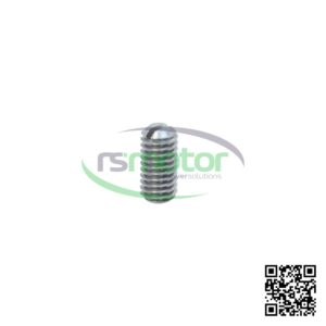 Pasador Roscado MWM RS-01144163 sobre un fondo blanco con el logo de "RS Motor" y un código QR