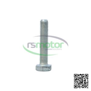 Un tornillo hexagonal MWM con referencia RS01148369 sobre un fondo blanco con el logo de "RS Motor" de fondo y un QR