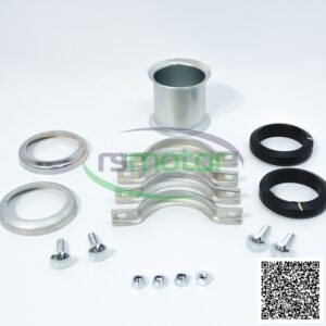 Unión de tuberías MWM RS-01162233: Componentes metálicos y de goma para unión de tuberías, incluyendo abrazaderas, anillos y