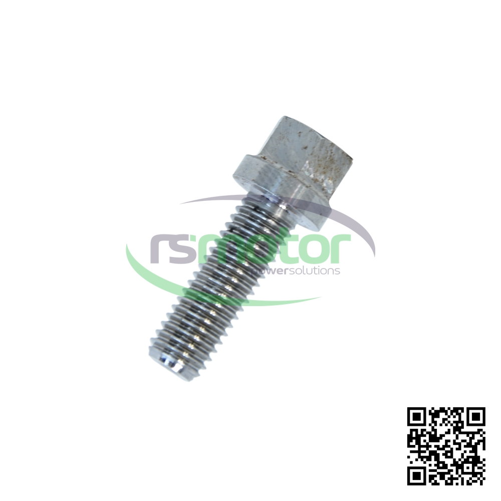 Deutz/MWM hexagonal bolt with reference RS01178154 on a white background with the “RS Motor” logo in the background and a QR code.