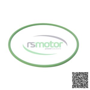 Junta tórica MWM RS-01180788 de color verde sobre fondo blanco, con el logo de RSmotor y un código QR.