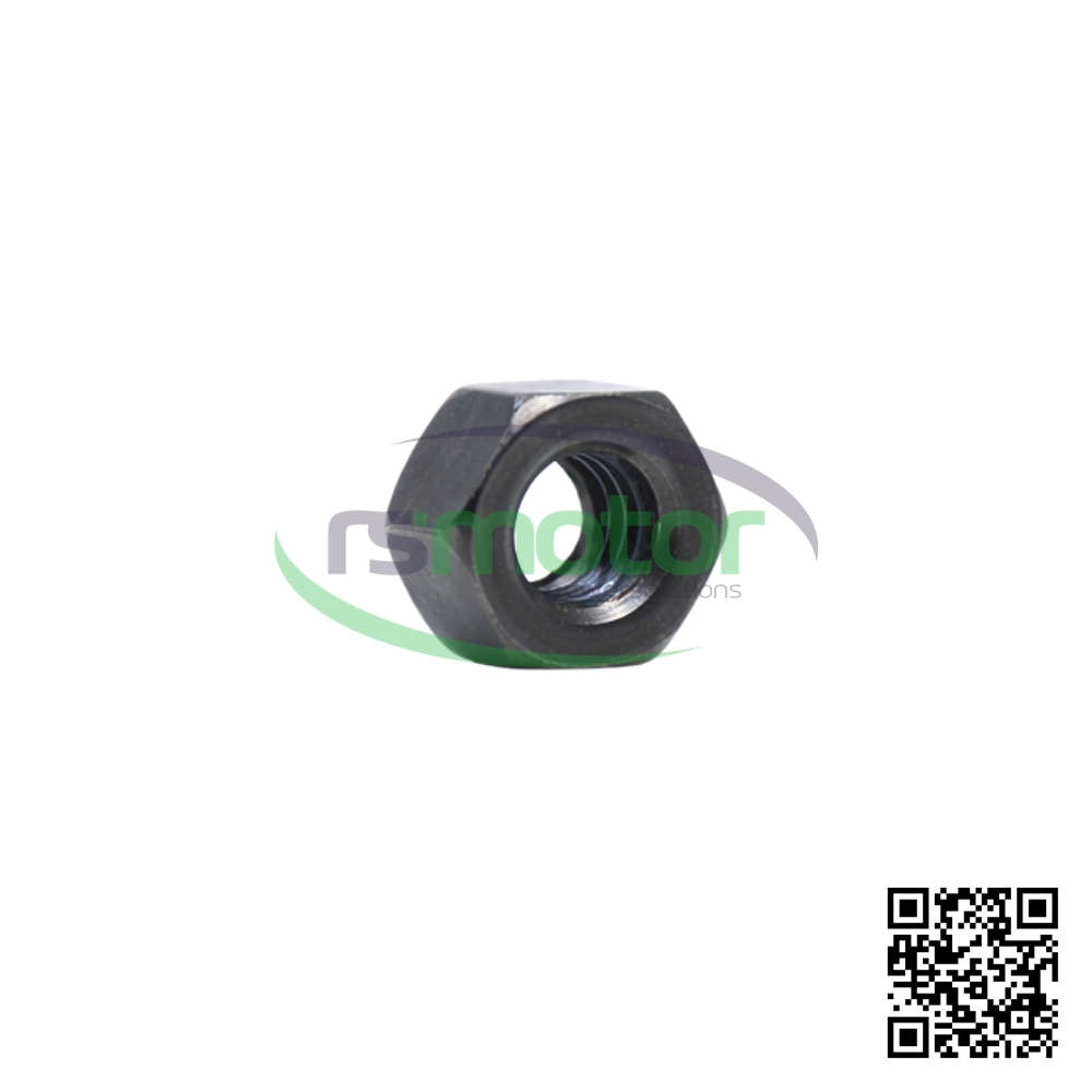 Hexagon Nut MWM RS01321455 on a white background with the “RS Motor” logo in the background and a QR code.