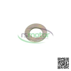 Una arandela plana Deutz / MWM con referencia RS-02404201 sobre un fondo blanco con el logo de "RS Motor" de fondo y un QR