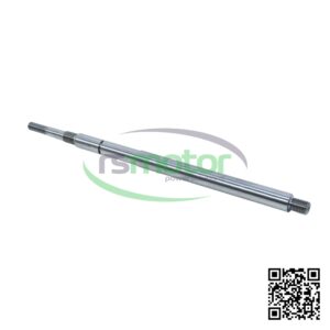 Varilla roscada MWM RS-04098010 de metal plateado, con extremos roscados y el logo "rsmotor" en el centro.