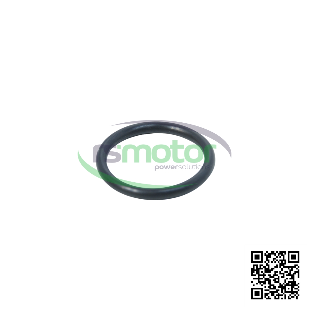 Junta tórica Jenbacher 105777 sobre un fondo blanco y con el log de "RS Motor" en el centro