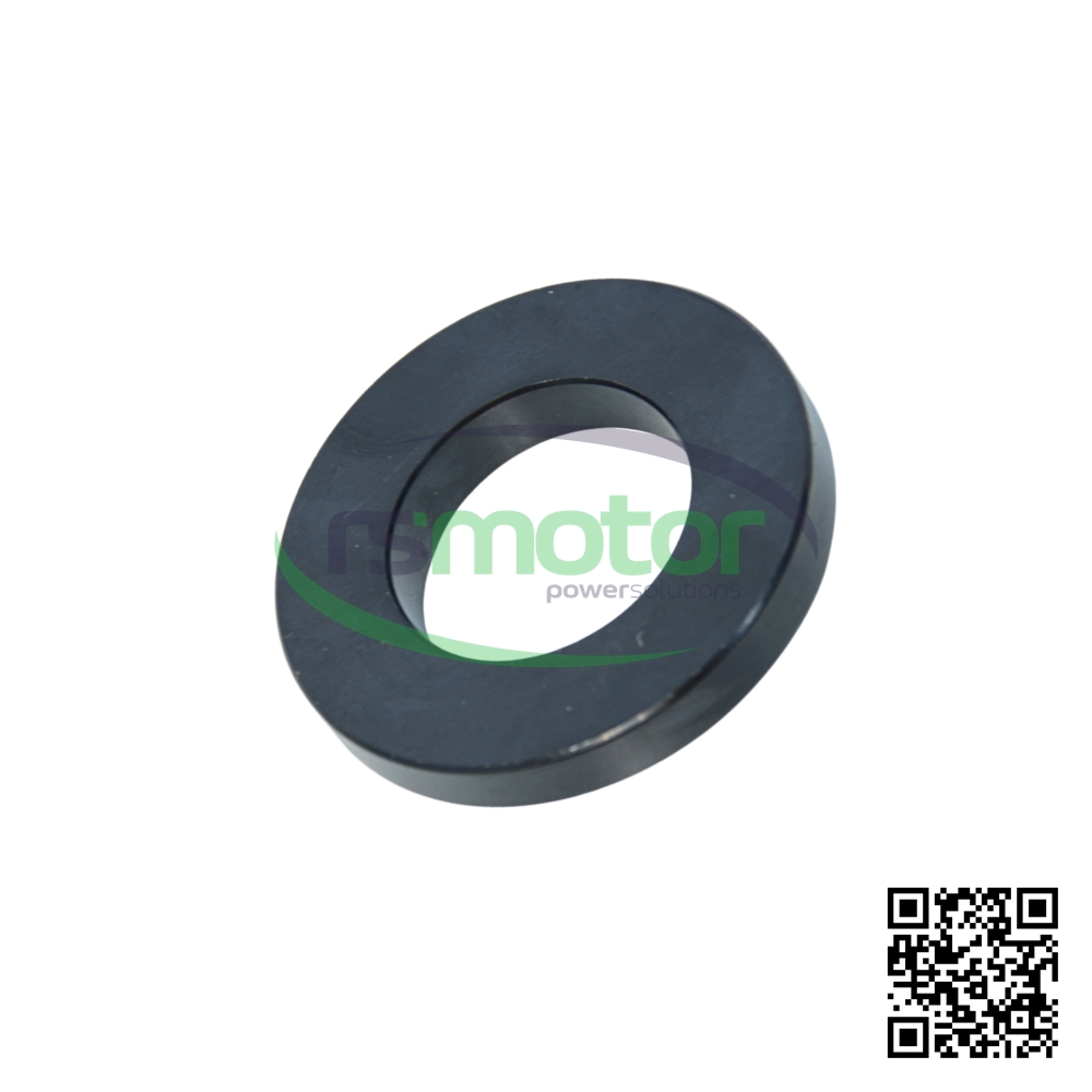 Black MWM plain washer with reference RS12150289 on a white background with an "RS Motor" logo in the background and a QR code in the corner