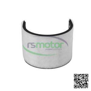 Filtro MWM RS-12211892 sobre un fondo blanco con el logo de "RS Motor" y un código QR