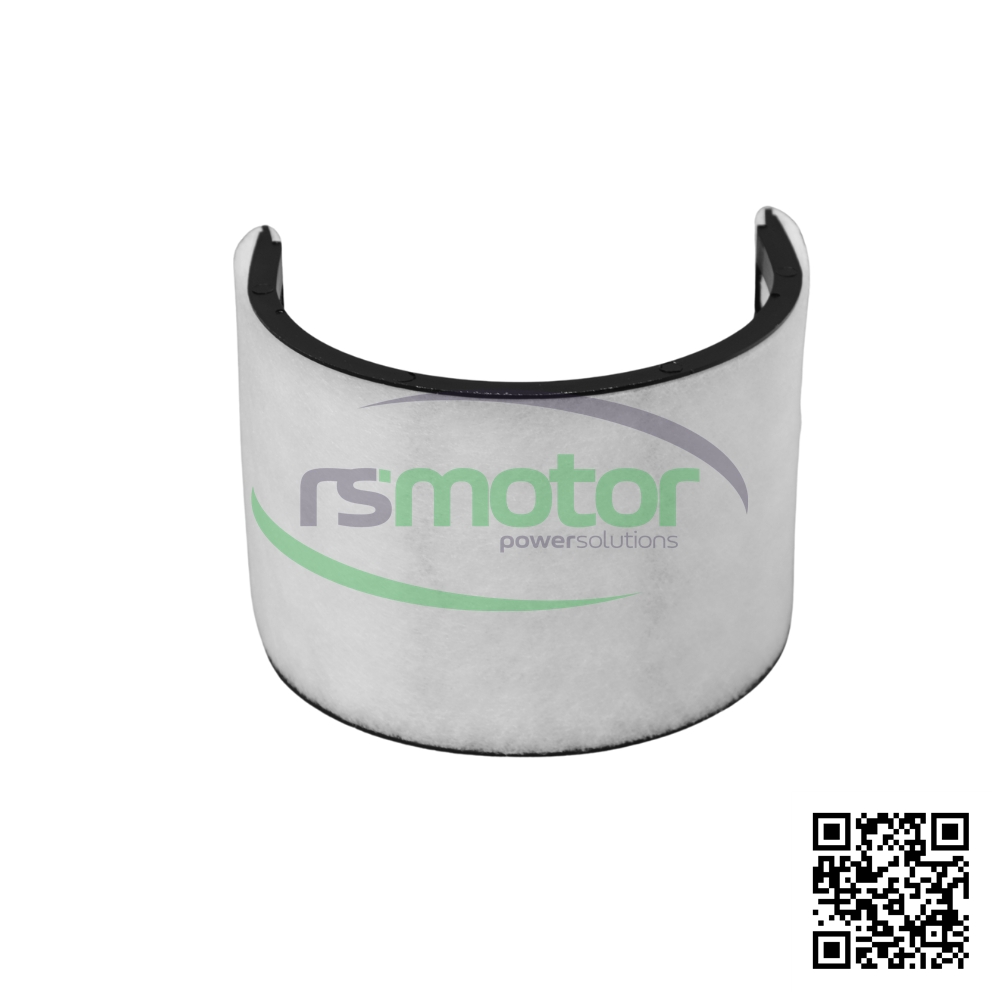 Filtro MWM RS-12211892 sobre un fondo blanco con el logo de "RS Motor" y un código QR