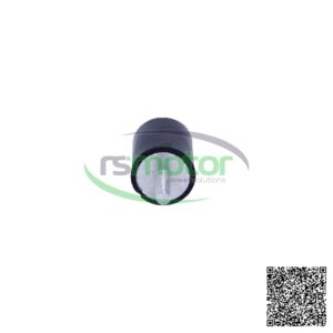 Aislador MWM RS-12212455, un componente cilíndrico de goma negra con un perno metálico que sobresale.