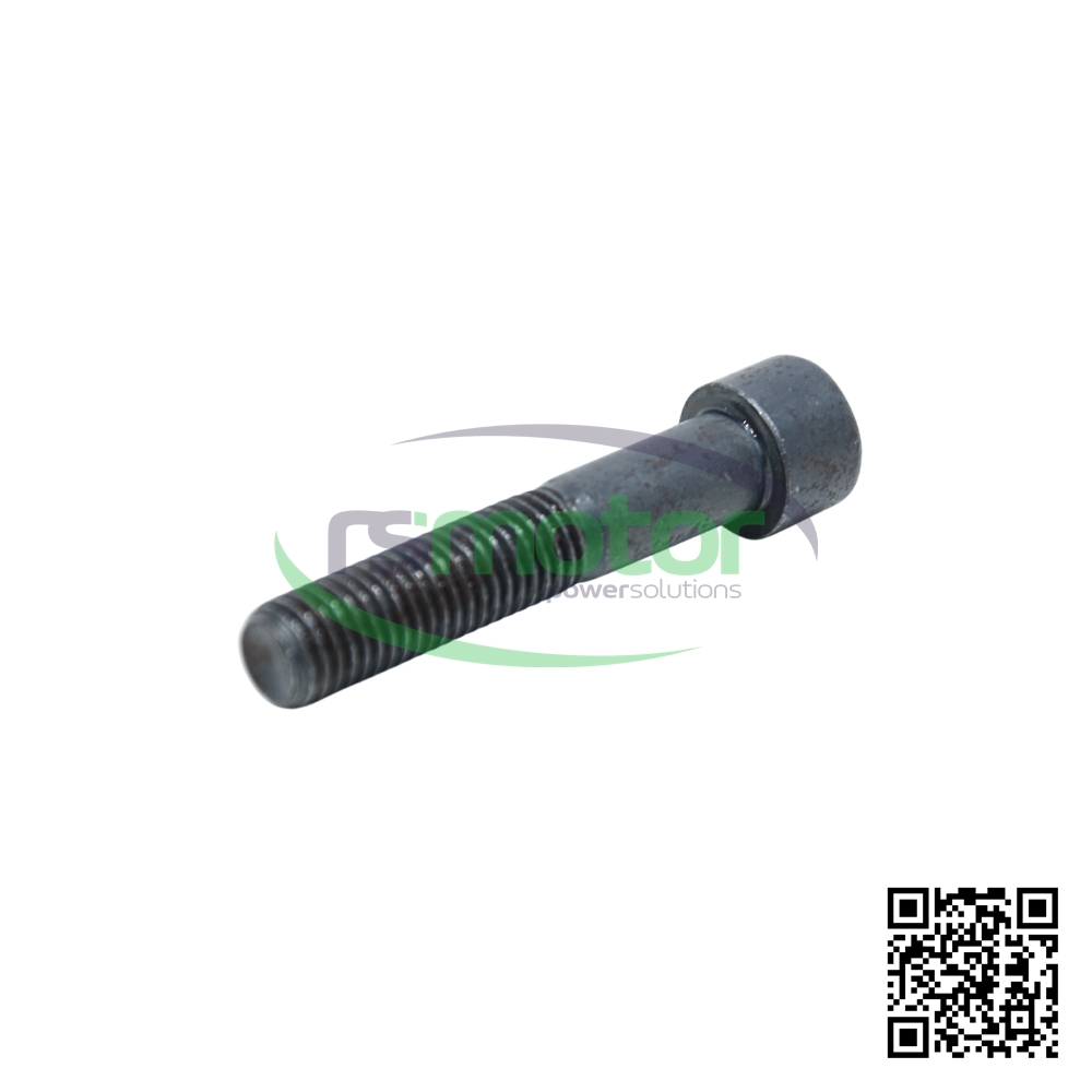 A MWM screw bolt with black reference RS12280987 on a white background with the "RS Motor" logo in the background and a QR