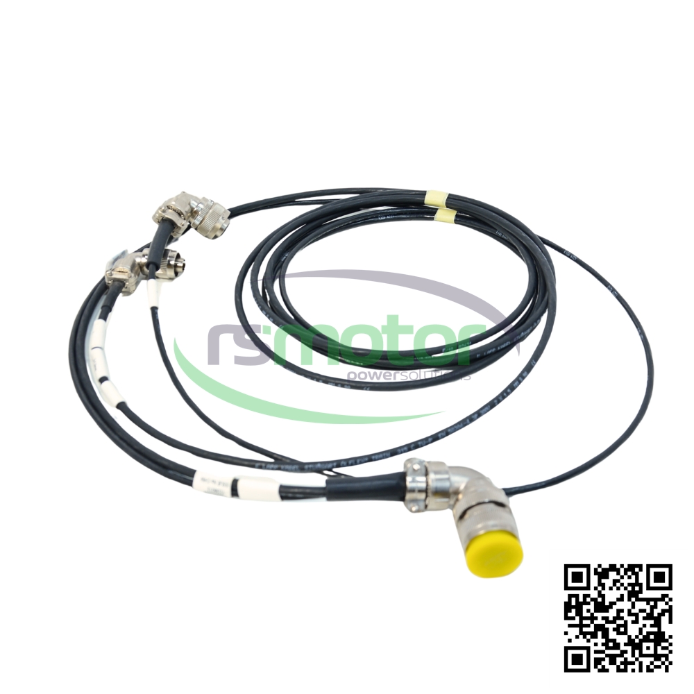 Cable MWM RS 12299213 sobre un fondo blanco con el logo de RS Motor de fondo