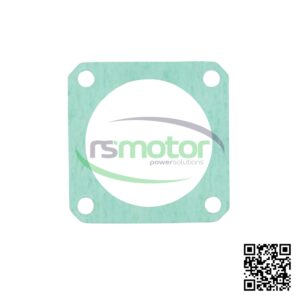 Junta Cuadrada MWM RS-12302381 sobre un fondo blanco con el logo de "RS Motor" y un código QR