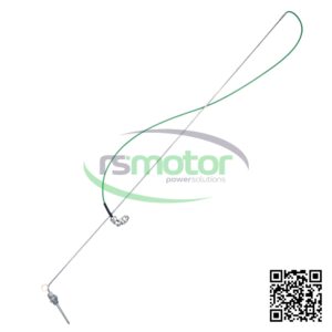 Sensor de temperatura MWM RS-12322522 con cable verde y conector, sobre fondo blanco con logo de RS Motor.