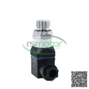 Sensor de presión MWM RS-12323776 con cuerpo negro y conector en ángulo, sobre fondo blanco con el logo de RSmotor.