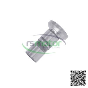 Taqué de válvula MWM RS-12340019, una pieza metálica cilíndrica con una base ancha, sobre un fondo blanco.