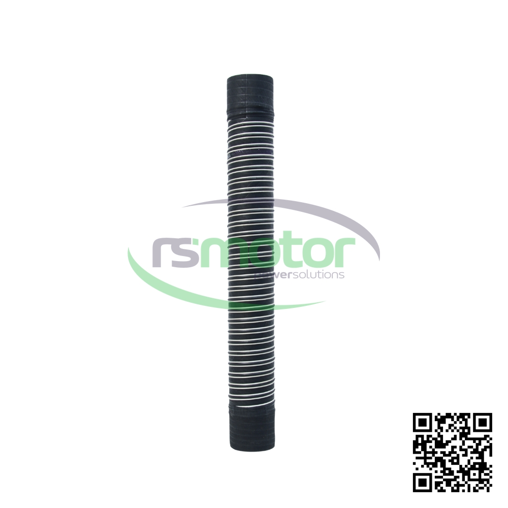 Tubo MWM RS 12450808 sobre un fondo blanco con el logo de RS Motor de fondo