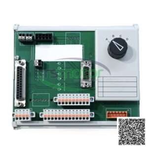 Módulo de transferencia MWM RS-12501511 con placa de circuito verde, conectores y un selector giratorio en la esquina superio