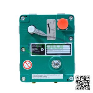 Servomotor Jenbacher RS 1251858 Sobre un fondo blanco con el logo de RS Motor de fondo