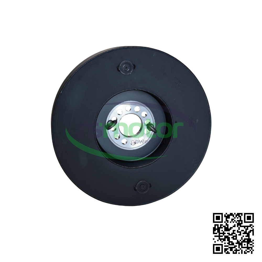 Vibration Damper RS - 129398 sobre un fondo blanco con el logo de RS Motor de fondo