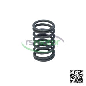 Resorte de válvula externa con referencia RS1610336 sobre un fondo blanco con el logo de "RS Motor" de fondo y un QR