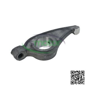 A Jenbacher outlet rocker arm with reference RS242328 on a white background with the "RS Motor" logo in the background and a QR