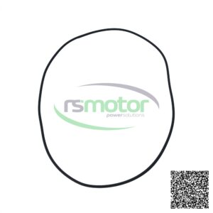 Junta tórica Jenbacher RS-259035, un anillo de goma negro sobre fondo blanco con el logo "rsmotor powersolutions".