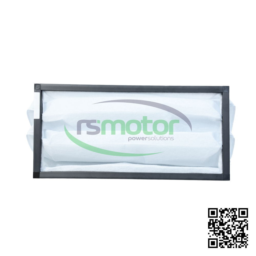 Filtro Jenbacher 316047 sobre un fondo blanco y con el logo de "RS Motor" en el centro