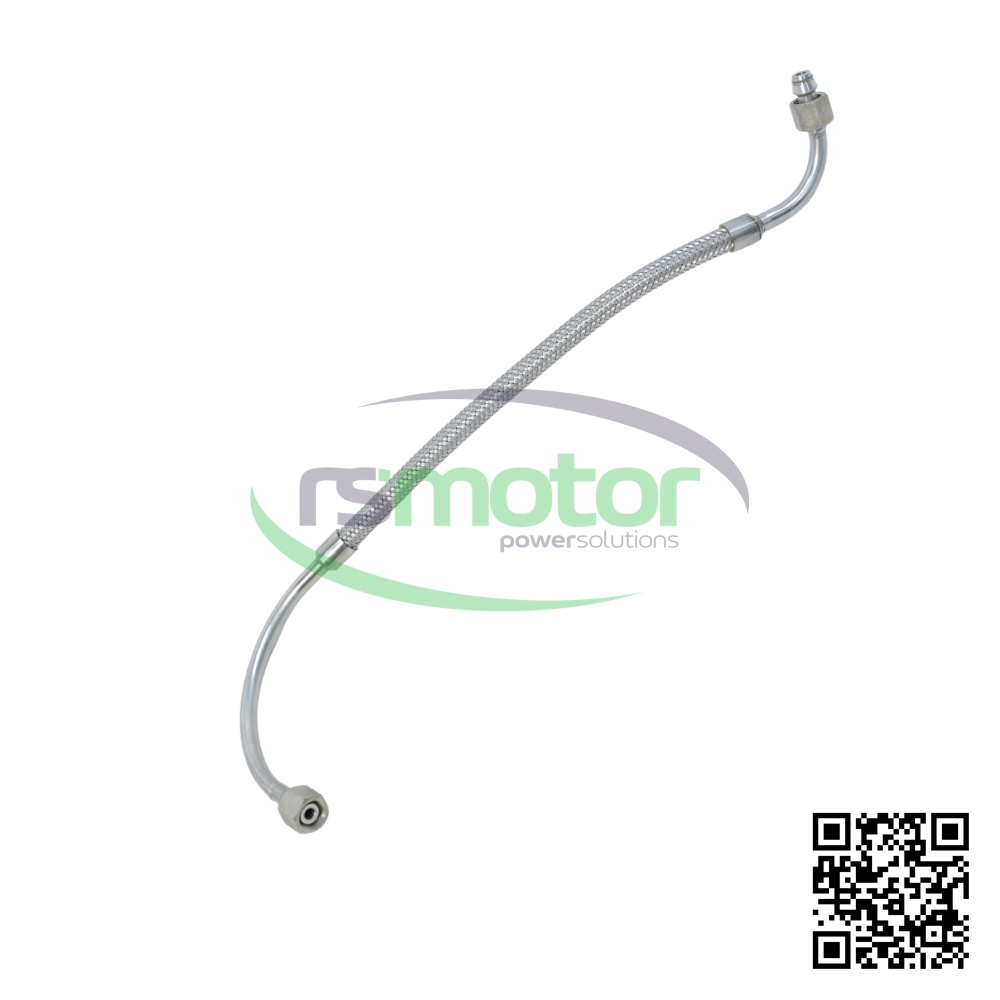 Manguera Acanalada Jenbacher 386127 sobre un fondo blanco y con el logo de "RS Motor" en el centro