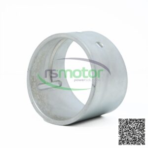 Casquillo de biela Jenbacher RS-395986, una pieza cilíndrica de metal plateado con orificios y ranuras, sobre fondo blanco.