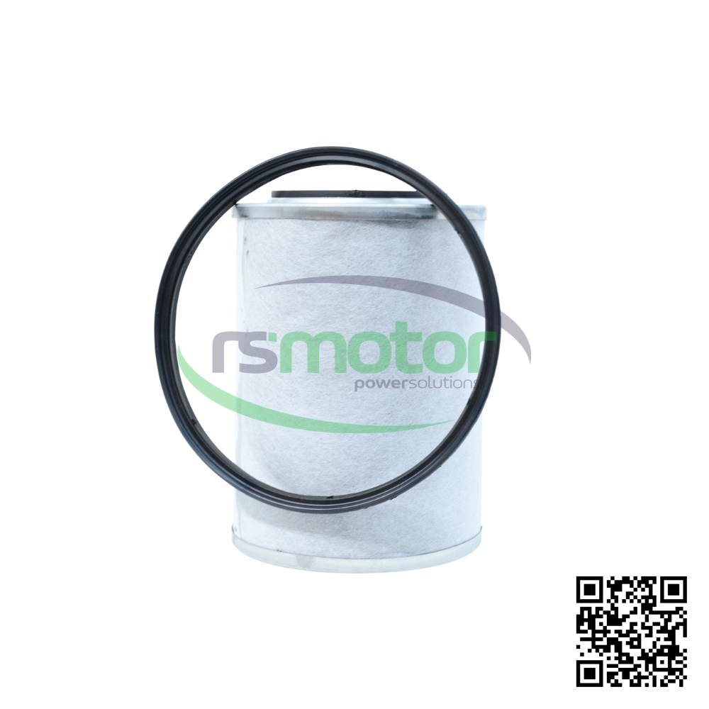 Filtro Jenbacher 431447 sobre un fondo blanco y con el logo de "RS Motor" en el centro