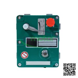 Jenbacher servomotor with reference RS581335 on a white background with the “RS Motor” logo in the background and a QR code.
