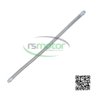 Manguera Metálica Jenbacher 659127 sobre un fondo blanco y con el logo de "RS Motor" en el centro