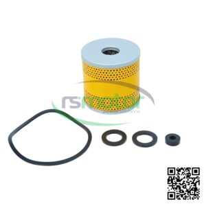 Filtro, cartucho de combustible Guascor con referencia RS7650310 en fondo blanco con el logo de "RS Motor" de fondo y un QR