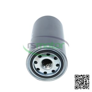 Filtro de Aceite Guascor con referencia RS-7650416 color negro sobre un fondo blanco con el logo de "RS Motor" de fondo y un QR