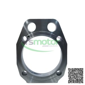 Anillo de empuje Jenbacher RS-9018529, una pieza metálica con orificios y un logotipo "rsmotor powersolutions".