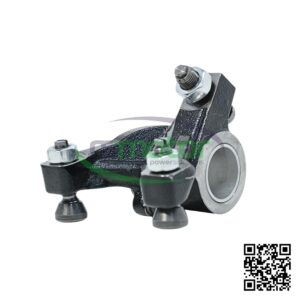 Jenbacher intake rocker arm with reference RS-9026990 black color on a white background with the "RS Motor" logo in the background and a QR