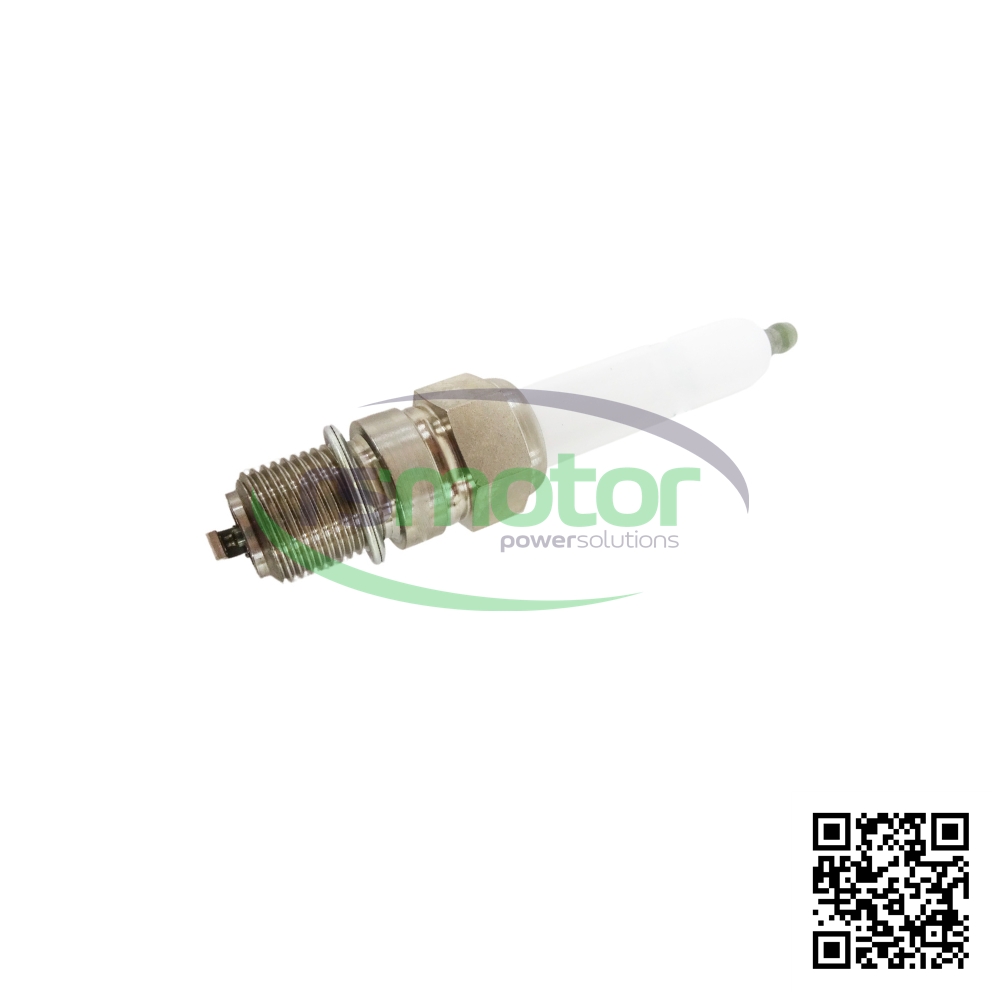 Bujía Denso GI3-3 RS-00000067 con el logotipo de RS Motor y un código QR en un fondo blanco.