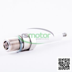 Bujía G-6004 Jenbacher RS-00000246 con marca de agua "rsmotor powersolutions" y código QR.
