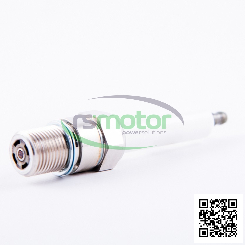 Bujía G-6004 Jenbacher RS-00000246 con marca de agua "rsmotor powersolutions" y código QR.