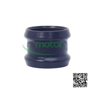 Pieza de conexión MWM RS-12282726, un componente cilíndrico de color oscuro con un diseño curvado en el centro.