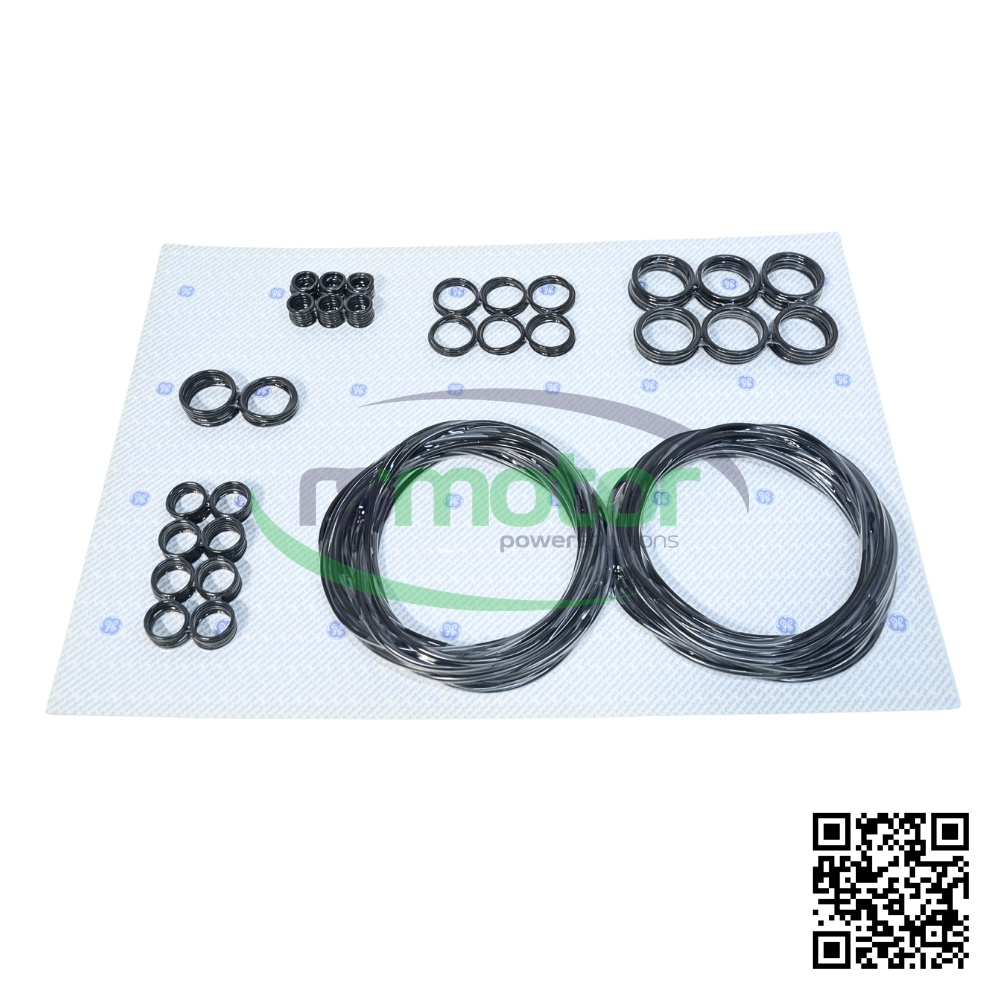 Kit de anillo de sellado Jenbacher RS-582713 con varios anillos de goma negros de diferentes tamaños en un empaque.