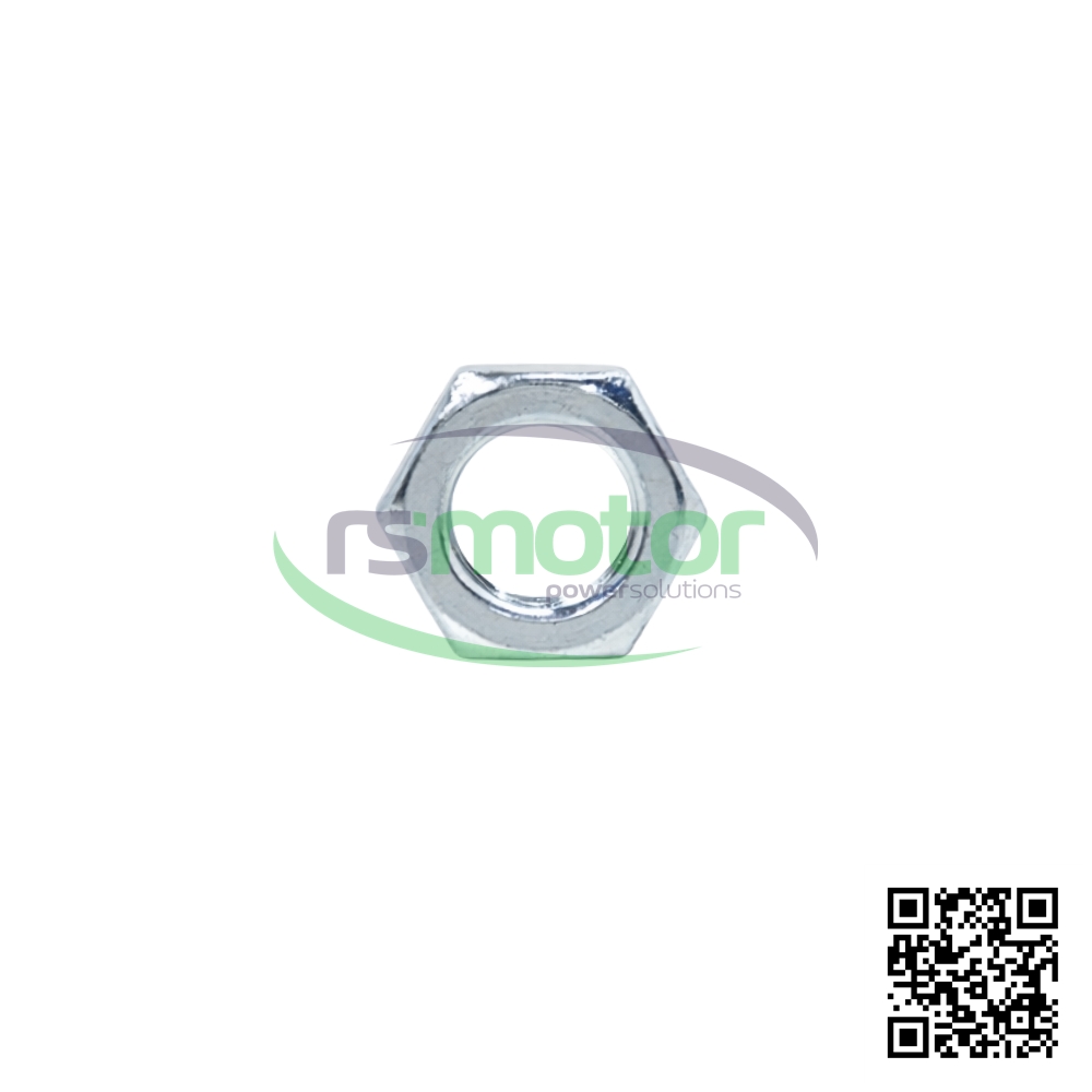 Hexagon Nut MWM RS-01149392 on a white background with the RS Motor logo in the background