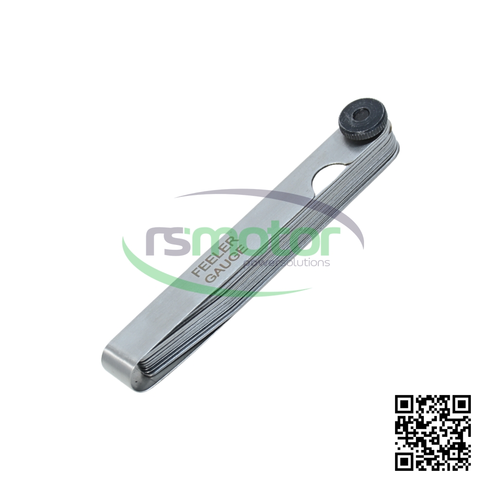 Feeler Gauges Set MWM RS-01154367 on a white background with the RS Motor logo in the background