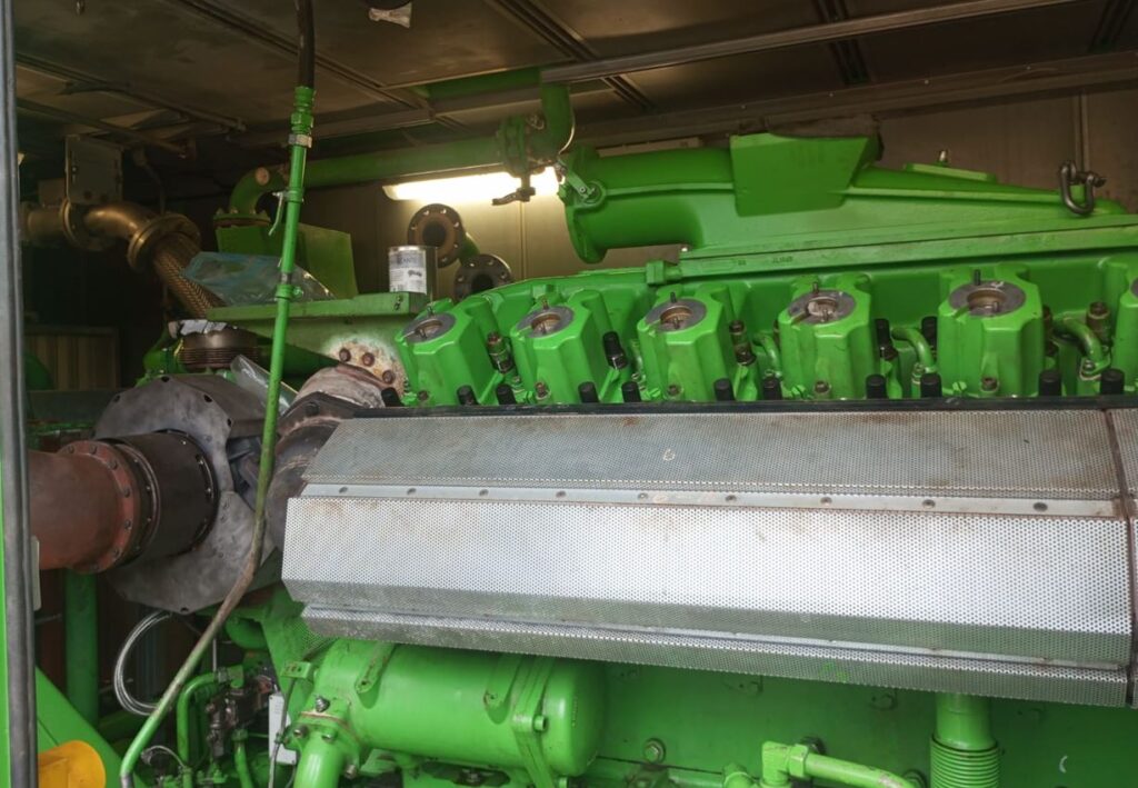 Motor de cogeneración GE Jenbacher Serie 6 instalado en planta