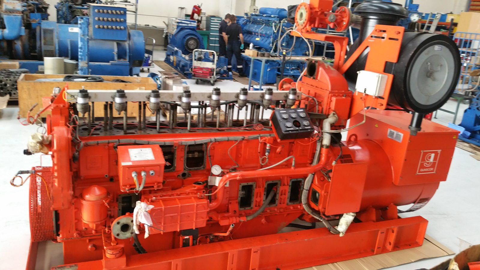 Motor de gas Guascor SFGLD 240 para cogeneración - repuestos RS Motor