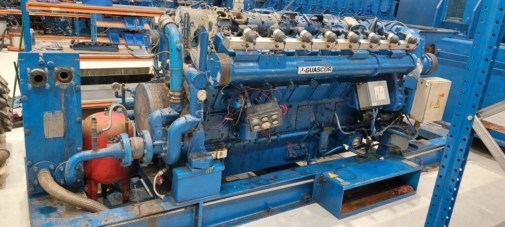 Motor de gas Guascor SFGLD 480 para cogeneración - repuestos RS Motor